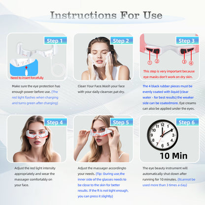 LumaHalo EyeRenew™ EMS Red Light Therapy Eye Massager
