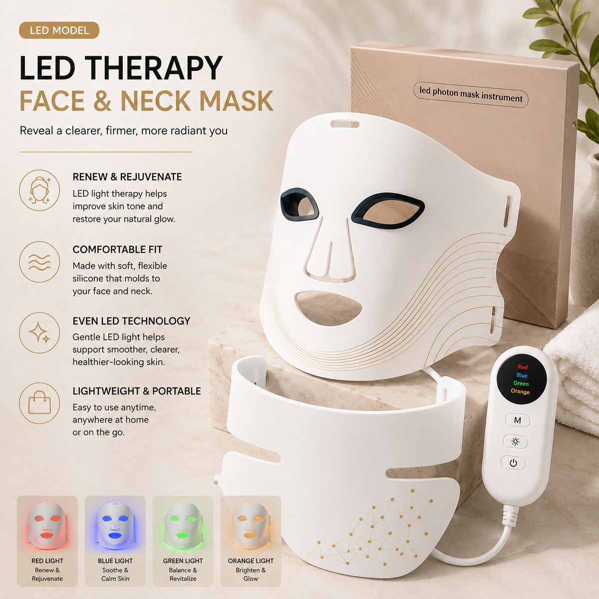 LumaHalo™ AuraLift Pro LED Therapy Mask