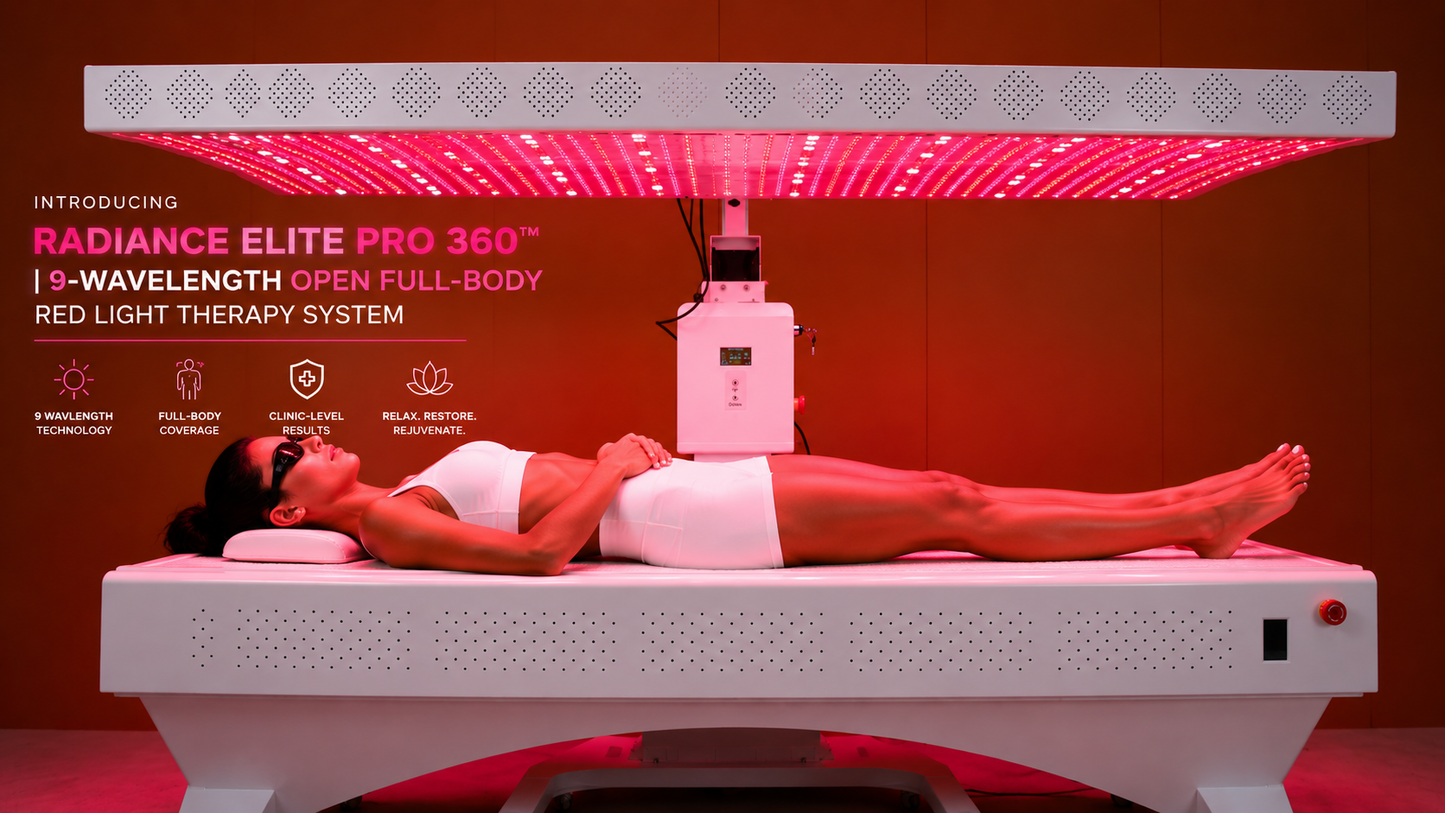 Radiance Elite Pro 360™ | 9-Wavelength Open Full-Body Red Light Therapy System