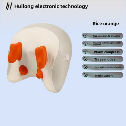 LumaRelief Rechargeable Neck & Shoulder Massager with Heat Therapy