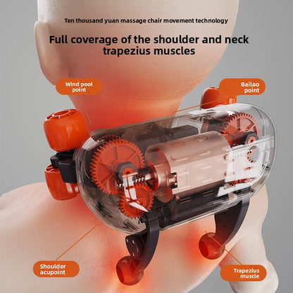 LumaRelief Rechargeable Neck & Shoulder Massager with Heat Therapy