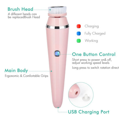 LumaGlow Electric Facial Cleansing Brush