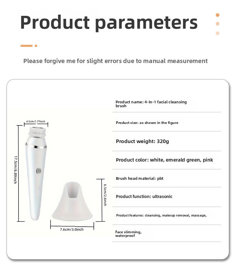 LumaGlow Electric Facial Cleansing Brush