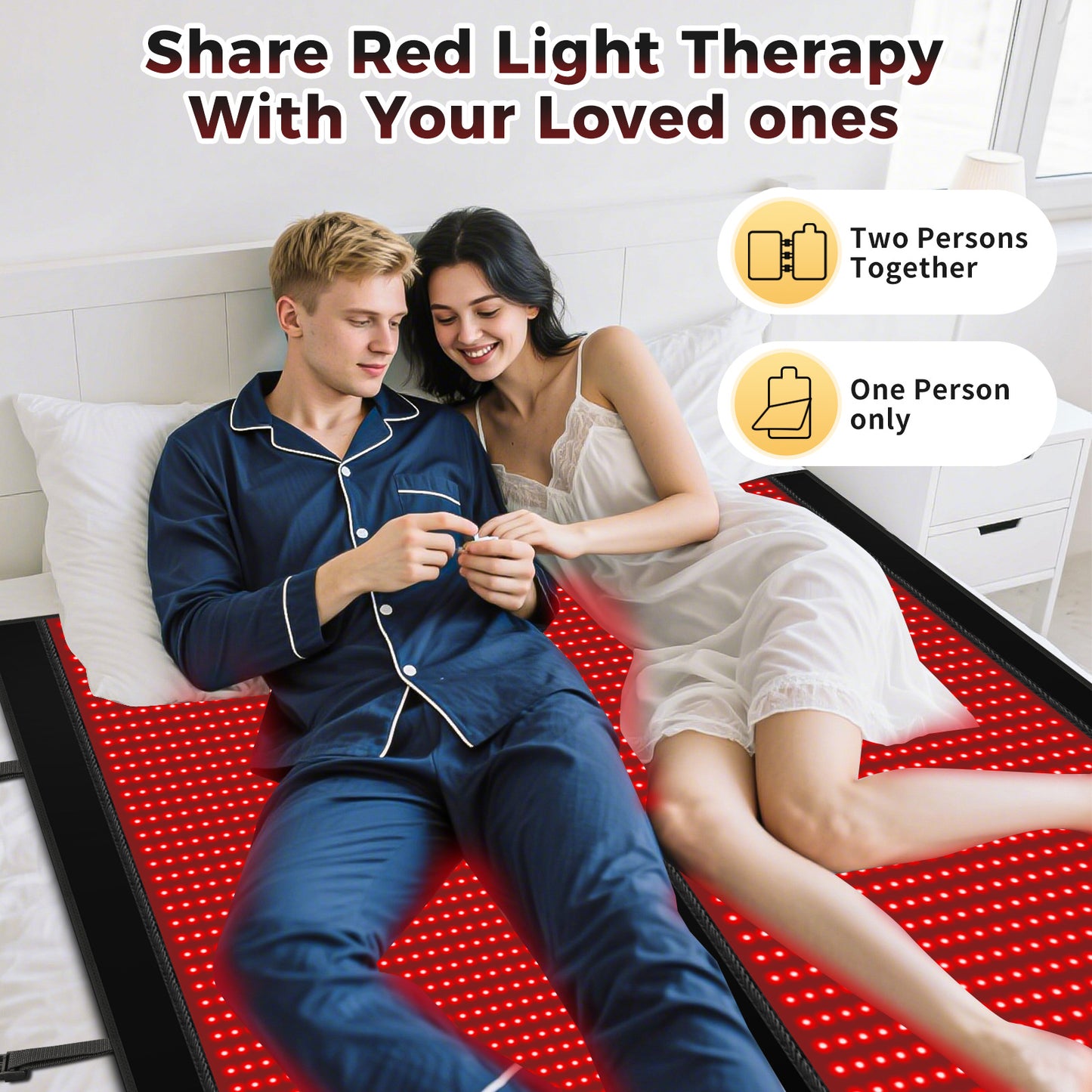 LumaHalo InfraGlow™ Full Body Red Light Therapy Blanket